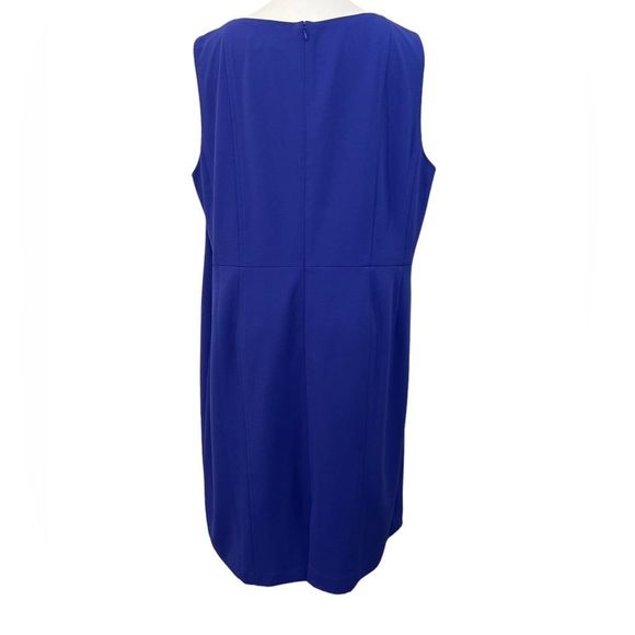 Kasper dress plus size 24w purple sleeveless career sheath dress knee length - Picture 4 of 7